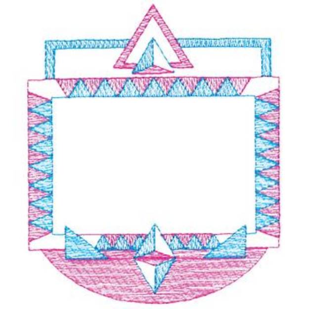 Picture of Large Abstract Border Machine Embroidery Design
