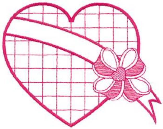 Picture of Large Heart Machine Embroidery Design