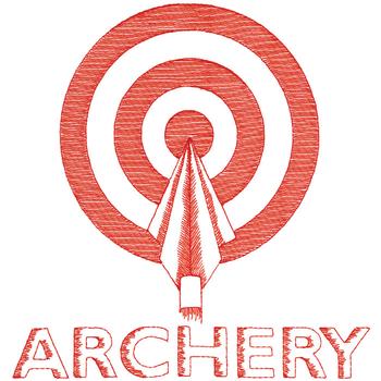 Large Archery Machine Embroidery Design