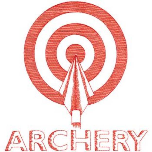 Picture of Large Archery Machine Embroidery Design