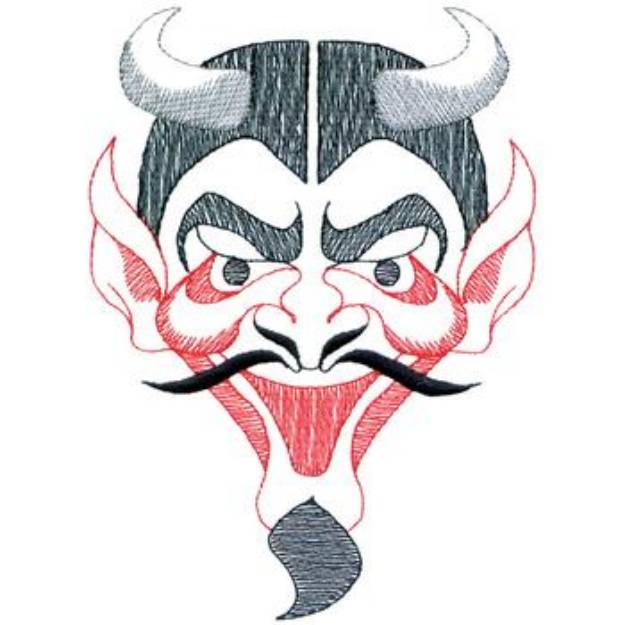 Picture of Large Devil Machine Embroidery Design