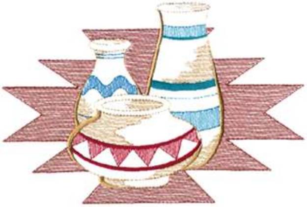 Picture of Large Pottery Machine Embroidery Design