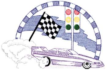 Large Funny Car Machine Embroidery Design