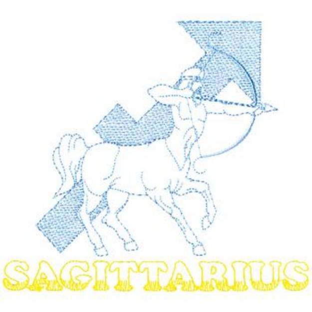 Picture of Large Sagittarius Machine Embroidery Design