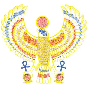 Large Egyptian Pendant Machine Embroidery Design