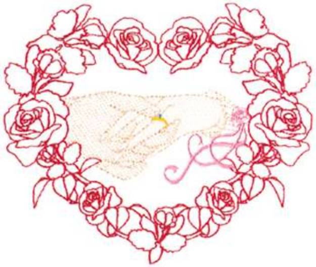 Picture of Large Wedding Design Machine Embroidery Design