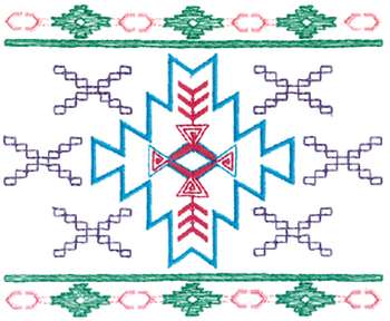 Small Navajo Design Machine Embroidery Design