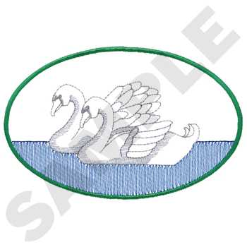 Small Swans Machine Embroidery Design