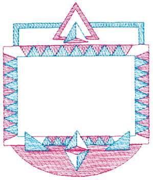 Small Abstract Border Machine Embroidery Design