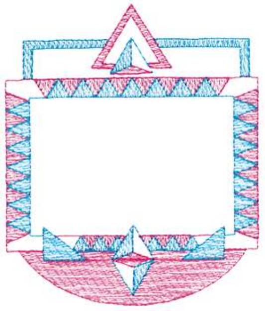 Picture of Small Abstract Border Machine Embroidery Design