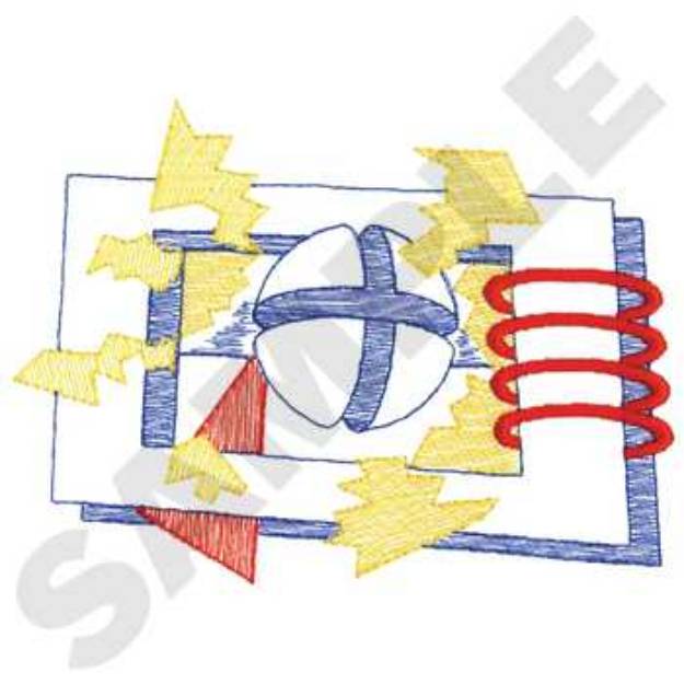 Picture of Small Abstract Design Machine Embroidery Design