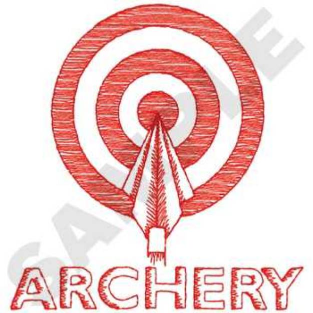 Picture of Small Archery Machine Embroidery Design