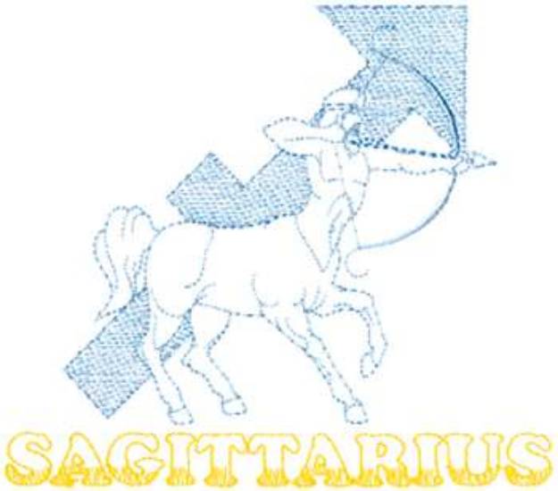 Picture of Small Sagittarius Machine Embroidery Design