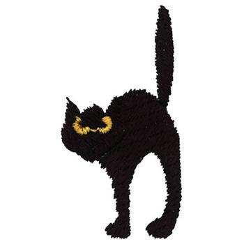 Black Cat Machine Embroidery Design
