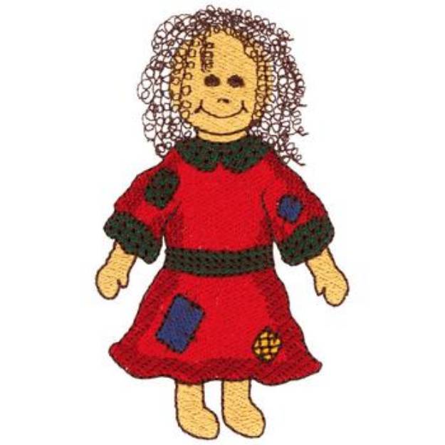 Picture of Doll Machine Embroidery Design