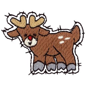 Rudolph Machine Embroidery Design