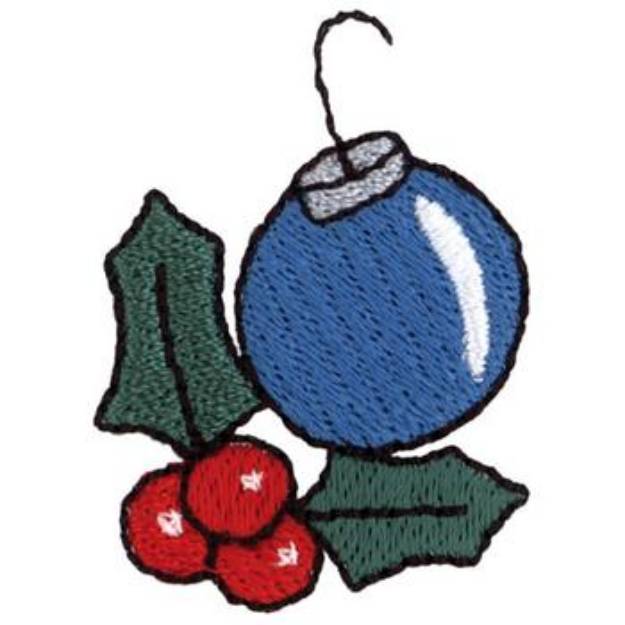 Picture of Christmas Bulb Machine Embroidery Design