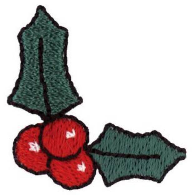 Picture of Holly Machine Embroidery Design