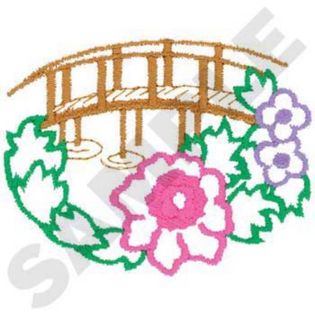 Picture of Bridge Scene Machine Embroidery Design