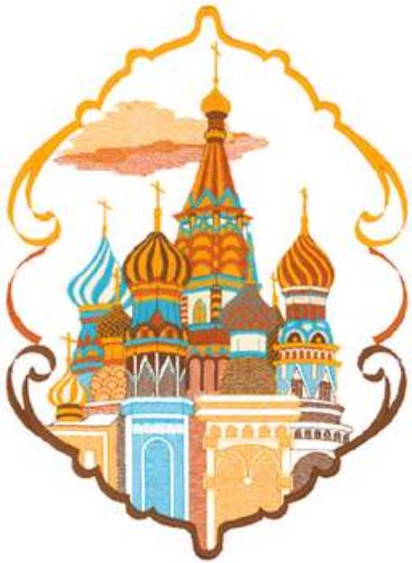 Picture of Saint Basils Cathedral Machine Embroidery Design