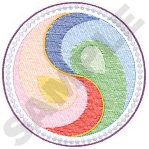 Picture of Yin-yang Machine Embroidery Design
