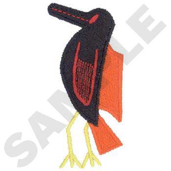 African Bird Machine Embroidery Design