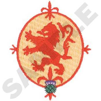 Lion Rampant Machine Embroidery Design