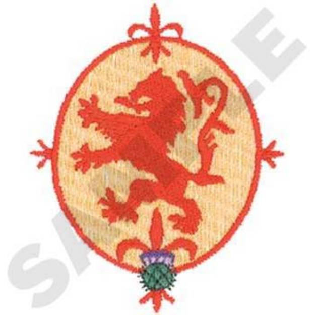 Picture of Lion Rampant Machine Embroidery Design