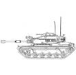 Picture of Tank Outline Machine Embroidery Design