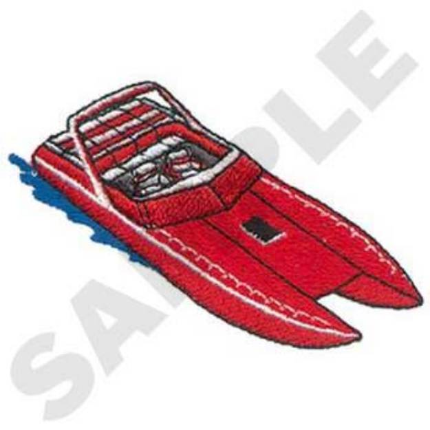 Picture of Muscle Boat Machine Embroidery Design