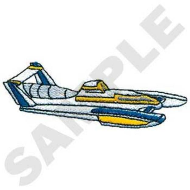 Picture of Race Boat Machine Embroidery Design
