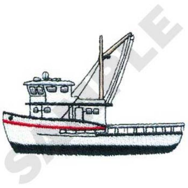 Picture of Commercial Trawler Machine Embroidery Design