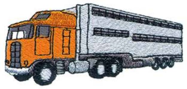 Picture of Cattle Truck Machine Embroidery Design