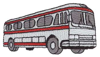 Bus Machine Embroidery Design