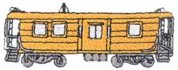 Picture of Bay Window Caboose Machine Embroidery Design