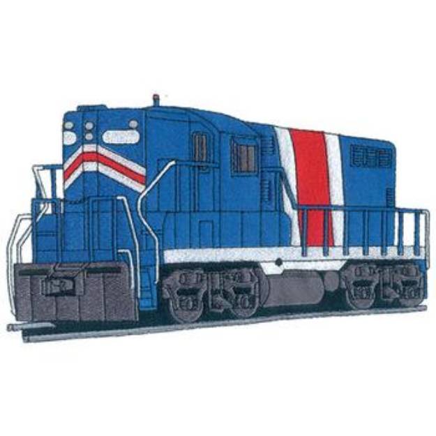 Picture of Large Locomotive Machine Embroidery Design