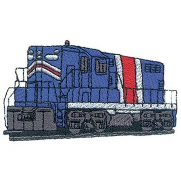 Picture of Small Locomotive Machine Embroidery Design