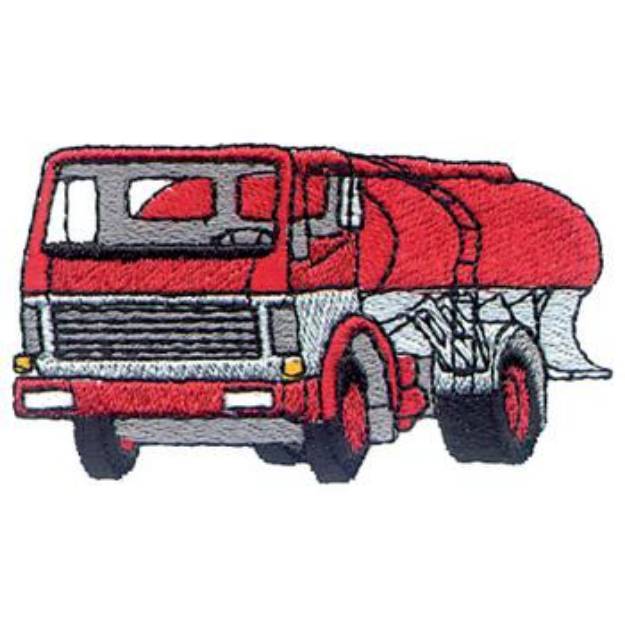 Picture of Tank Truck Machine Embroidery Design