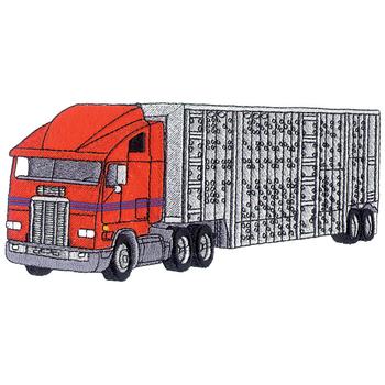 Large Stock Truck Machine Embroidery Design