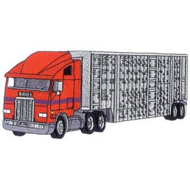 Picture of Large Stock Truck Machine Embroidery Design