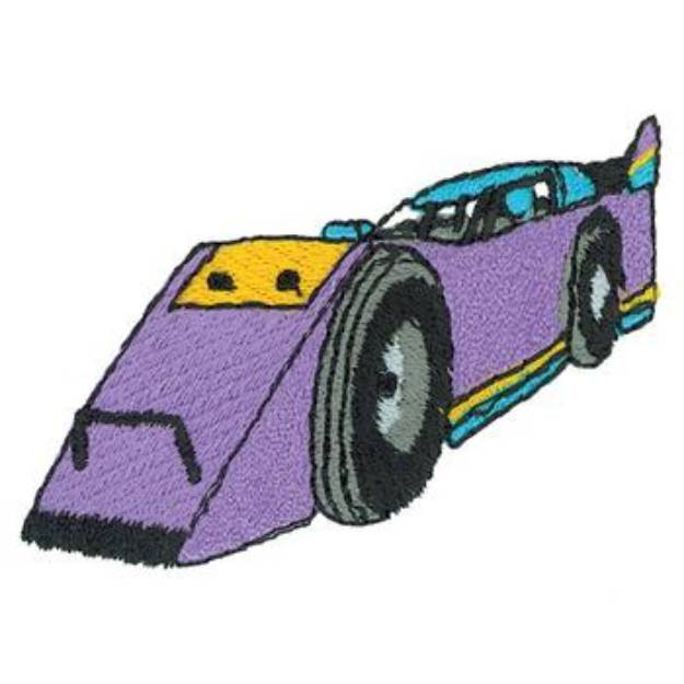 Picture of Cartoon Stock Car Machine Embroidery Design