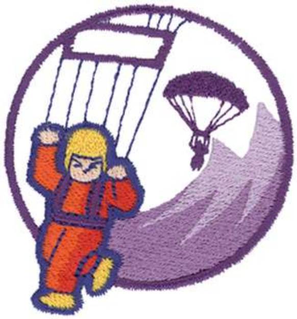Picture of Paragliding Machine Embroidery Design
