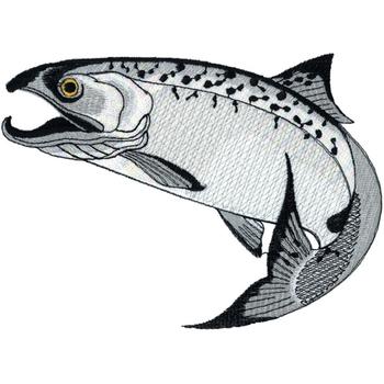 Salmon Machine Embroidery Design