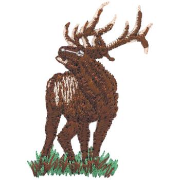Small Elk Machine Embroidery Design