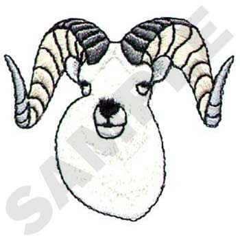 Dall Sheep Machine Embroidery Design