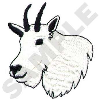 Mountain Goat Machine Embroidery Design