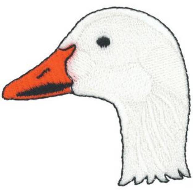 Picture of Snow Goose Head Machine Embroidery Design