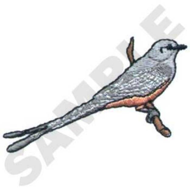 Picture of Scissor-Tailed Flycatcher Machine Embroidery Design