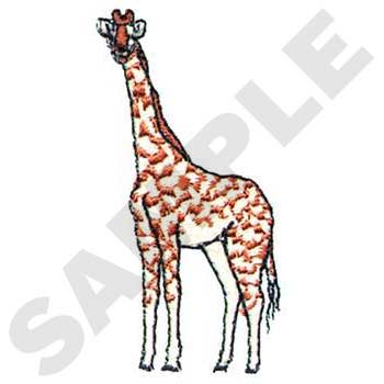Small Giraffe Machine Embroidery Design