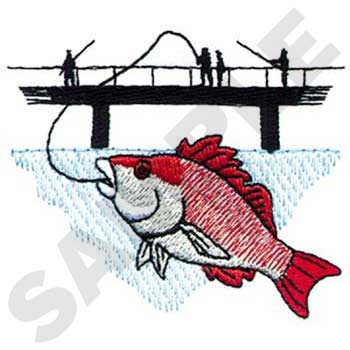 Red Snapper Machine Embroidery Design